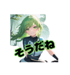 ロードバイクに乗る女の子③（個別スタンプ：6）