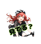 ロードバイクに乗る女の子③（個別スタンプ：11）
