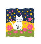 お花畑のねこさん（個別スタンプ：14）