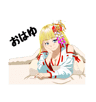 頑張る巫女お姉さん【HG】（個別スタンプ：1）