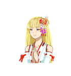 頑張る巫女お姉さん【HG】（個別スタンプ：29）