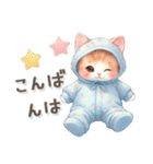 猫がいっぱい♡大人可愛い日常あいさつ（個別スタンプ：3）