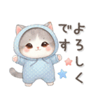 猫がいっぱい♡大人可愛い日常あいさつ（個別スタンプ：13）