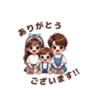 3姉弟スタンプꔛ‬♡（個別スタンプ：4）