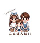 3姉弟スタンプꔛ‬♡（個別スタンプ：11）
