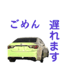 自動車セダンXの挨拶スタンプマーク（個別スタンプ：18）