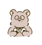 My sweet glasses bear（個別スタンプ：1）