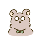 My sweet glasses bear（個別スタンプ：6）