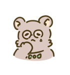 My sweet glasses bear（個別スタンプ：16）