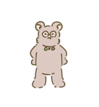 My sweet glasses bear（個別スタンプ：18）