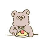 My sweet glasses bear（個別スタンプ：22）