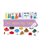 mt masking tape メッセージスタンプ（個別スタンプ：22）