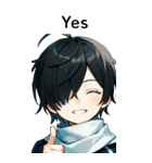 全て同じセリフ【Yes】（個別スタンプ：7）