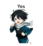 全て同じセリフ【Yes】（個別スタンプ：8）