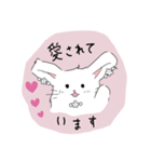 耳飾りうさぎ for クリスチャン（個別スタンプ：3）