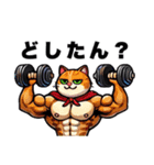 筋肉ねこシリーズ③（個別スタンプ：12）