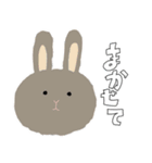 ぬいぐるみドアップ 手書き文字Ver.（個別スタンプ：16）