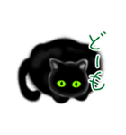 【動く】大きな黒猫ちゃん（個別スタンプ：5）