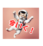 宇宙飛行士のねこ（個別スタンプ：6）