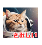 宇宙飛行士のねこ（個別スタンプ：13）