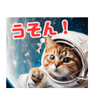 宇宙飛行士のねこ（個別スタンプ：16）