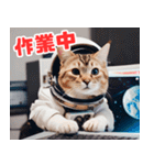 宇宙飛行士のねこ（個別スタンプ：26）