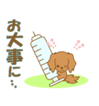 わんこ日和(茶ダックスフント)①-toYvu-（個別スタンプ：15）