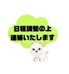 返事⑭猫好き♡出席欠席.参加不参加.考え中（個別スタンプ：35）