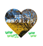 いいえ、気にしないで。日本語の挨拶 ラブ（個別スタンプ：36）