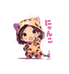 にゃんにゃんキッズスタンプ（個別スタンプ：6）