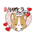 愛犬コーギーdeごあいさつ♡毎日（個別スタンプ：5）