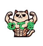 筋肉ねこシリーズ①（個別スタンプ：2）
