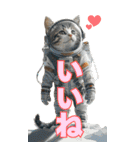 宇宙飛行ねこ日常使いスタンプ（個別スタンプ：35）