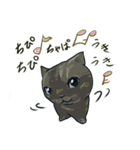 どこかで見た猫さんとナニカ（個別スタンプ：8）