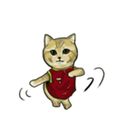 どこかで見た猫さんとナニカ（個別スタンプ：35）