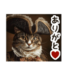 毎日使える♡中世のねこ 肖像画（個別スタンプ：7）