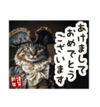 毎日使える♡中世のねこ 肖像画（個別スタンプ：39）