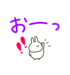 デカ文字×カラフル。うさぎだけ。（個別スタンプ：36）