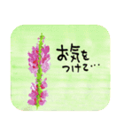 感情豊かな日本語【花と筆文字】（個別スタンプ：28）