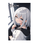 フードを着た可愛い女の子13（個別スタンプ：38）