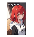 フードを着た可愛い女の子12（個別スタンプ：10）
