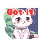 "Whiskers ＆ Paws: Adorable Cat Stickers"（個別スタンプ：1）