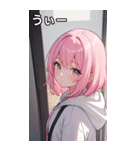フードを着た可愛い女の子16（個別スタンプ：38）