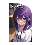 フードを着た可愛い女の子17（個別スタンプ：10）