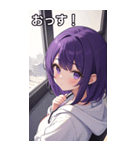 フードを着た可愛い女の子17（個別スタンプ：20）