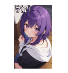 フードを着た可愛い女の子17（個別スタンプ：26）
