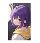 フードを着た可愛い女の子17（個別スタンプ：40）