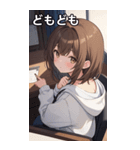 フードを着た可愛い女の子19（個別スタンプ：30）