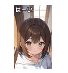 フードを着た可愛い女の子19（個別スタンプ：31）