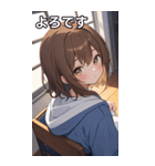 フードを着た可愛い女の子19（個別スタンプ：37）